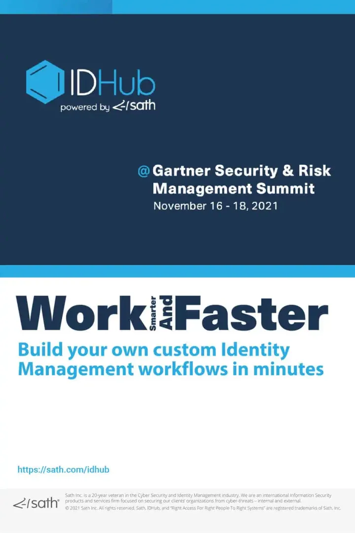 Gartner Security Summit - IDHub Product Demo Reel
